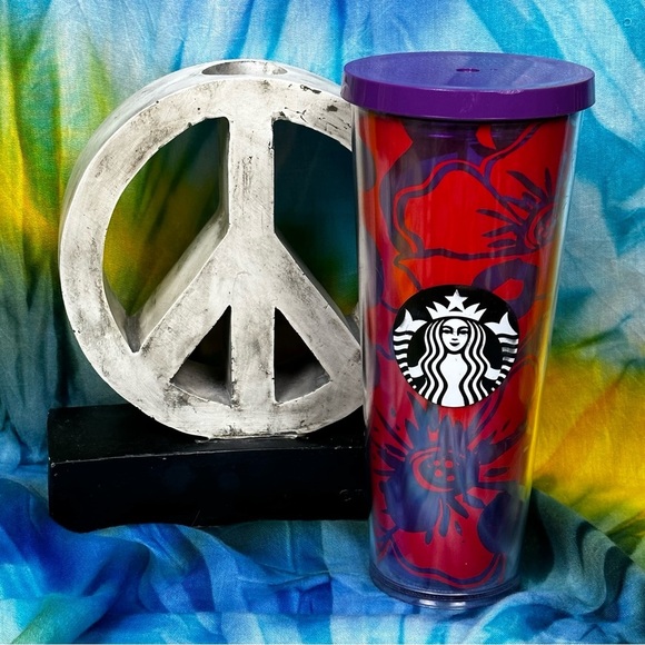 Starbucks 2014 Hibiscus Aloha Floral Venti Cold Cup Tumbler 24 oz - Picture 12 of 12